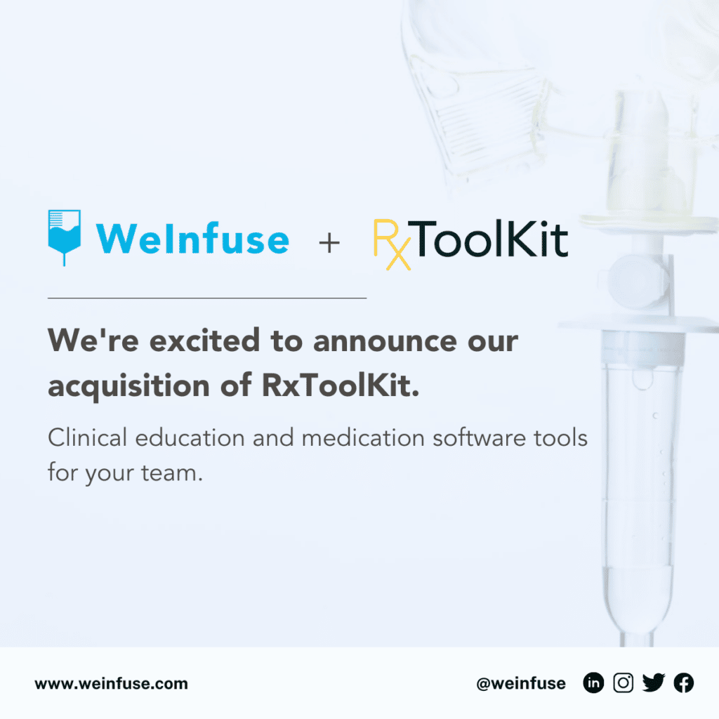 WeInfuse Acquires RxToolKit