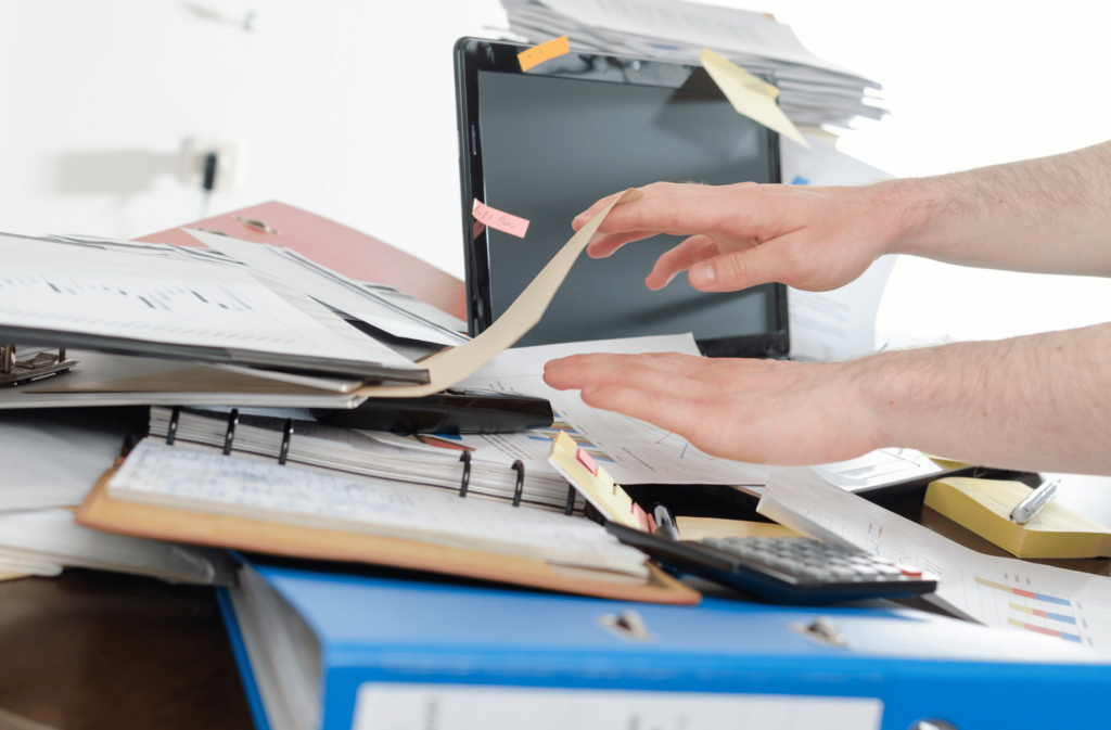 Disorganized workspace