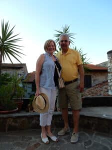Chuck and Deb in Sezze, Italy