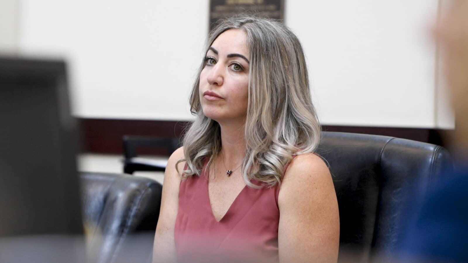 RaDonda Vaught sits in the courtroom ahead of her sentencing in Nashville, Tenn.