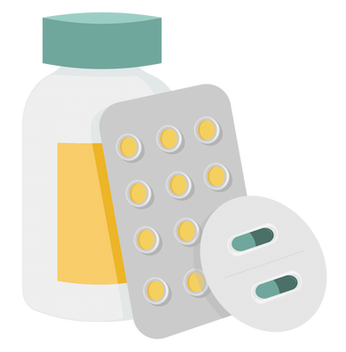 Medications and vial graphic
