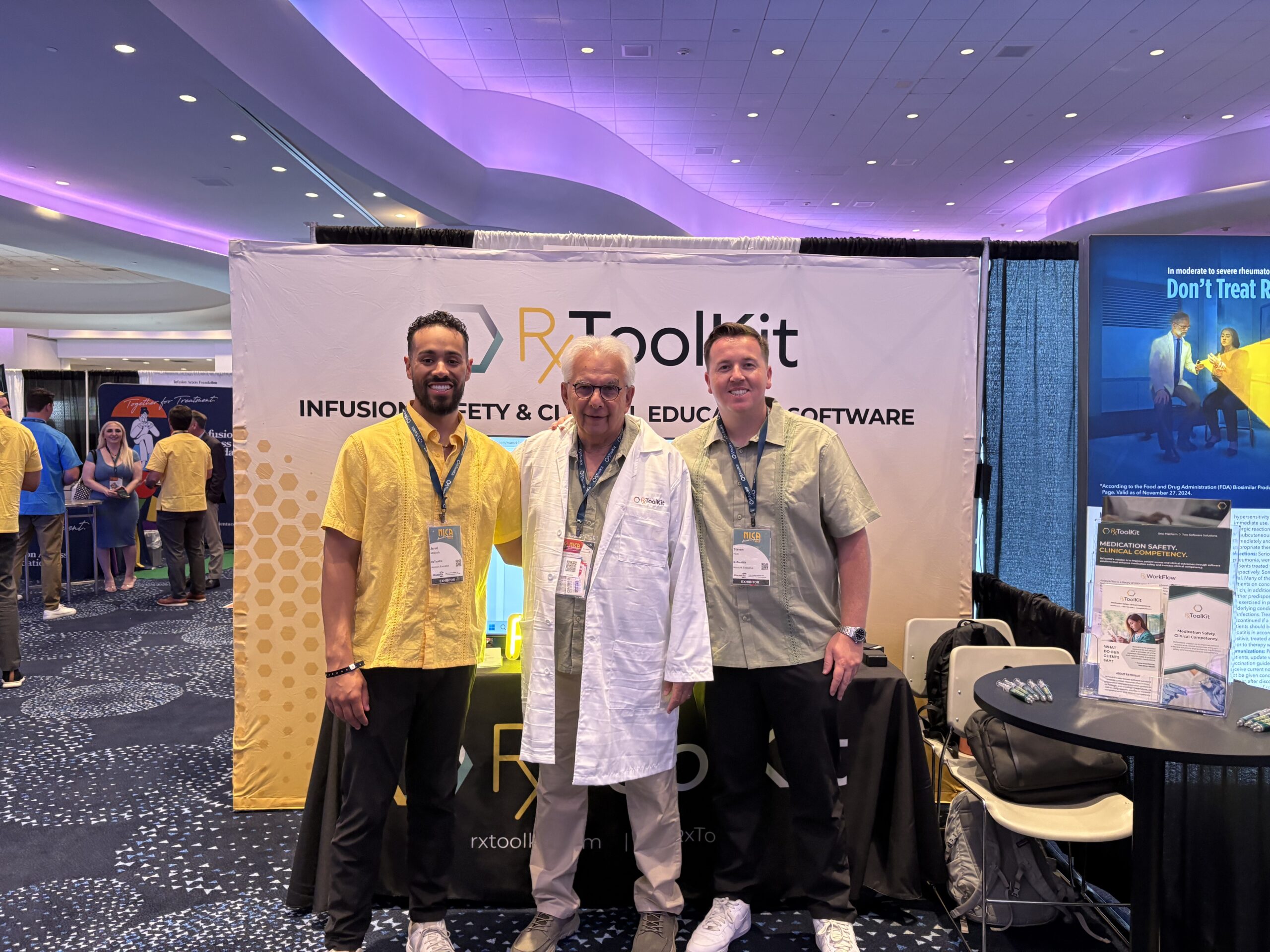 RxToolKit Founder Chuck DiTrapano and our Sales Team exhibiting at NICA 2025.
