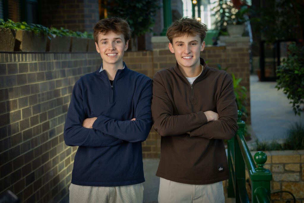 Luke Wachowiak (left) and Logan Bracken (right), the co-founders of TogetherIV.