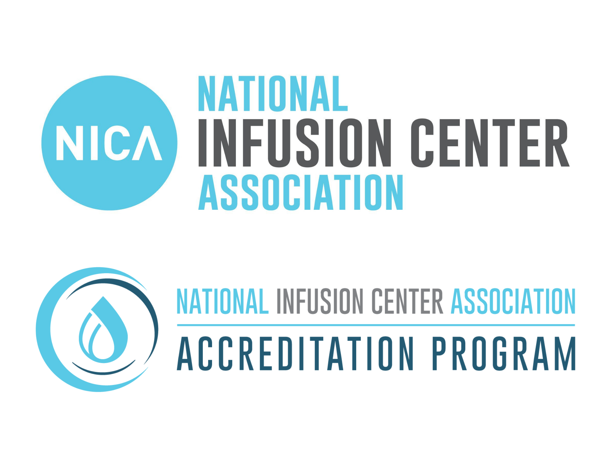 The National Infusion Center Association (NICA) and NICA Accreditation Program logos